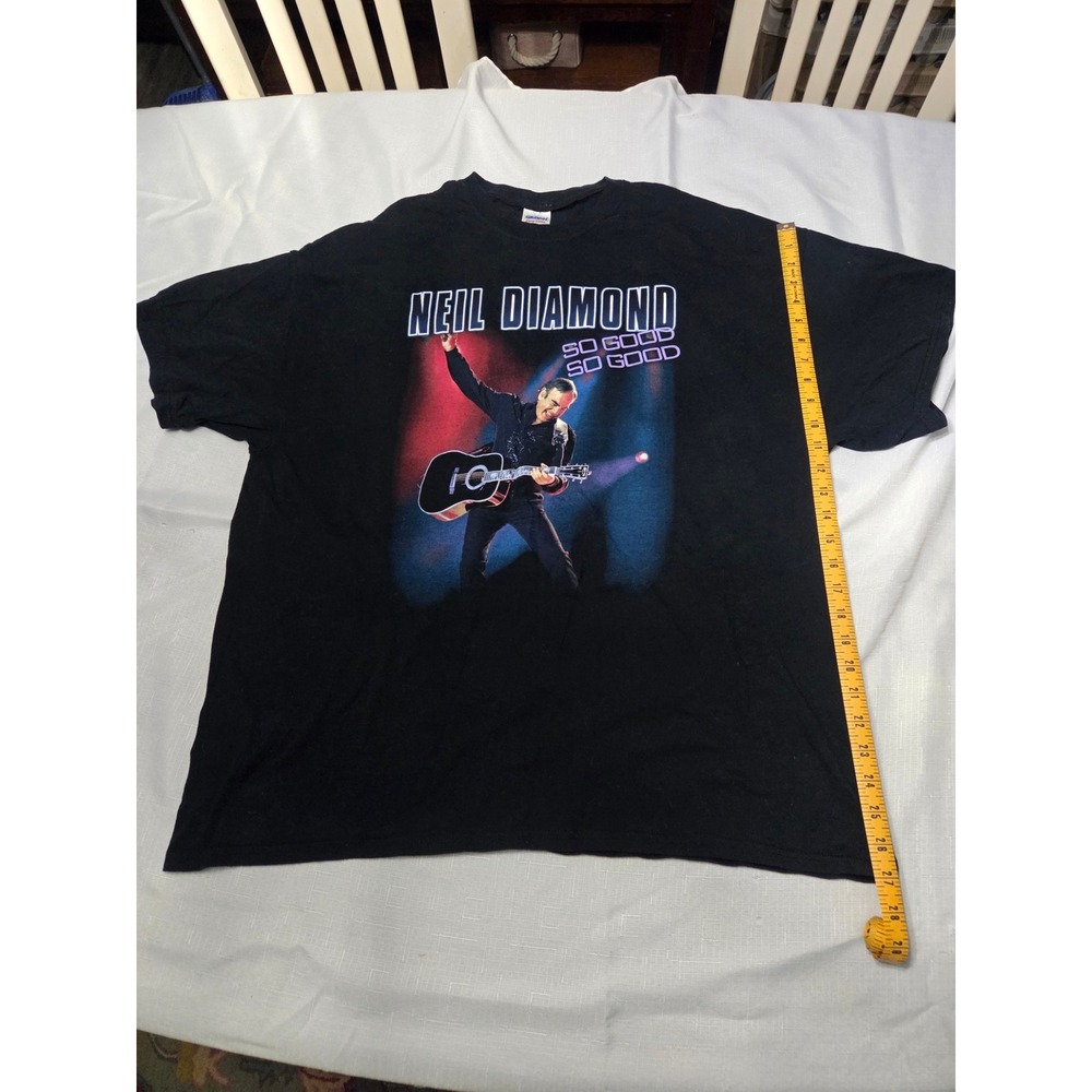 Neil Diamond 2012 World Tour T-Shirt Black So Good So Good Mens 2XL Gildan